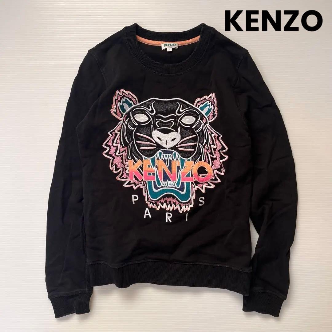 k*様 KENZO ケンゾー スウェット トレーナー トップス S ブラック 刺