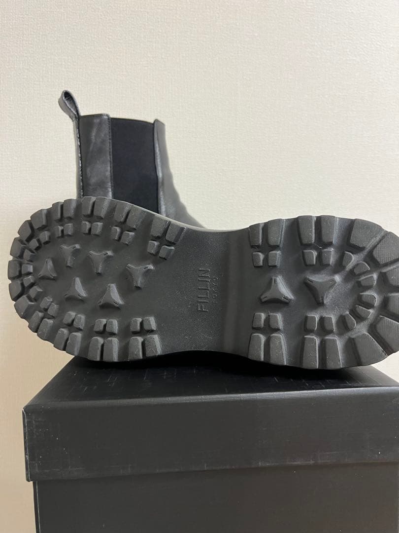 FILLIN UNOS CHELSEA サイドゴアブーツ 26cm