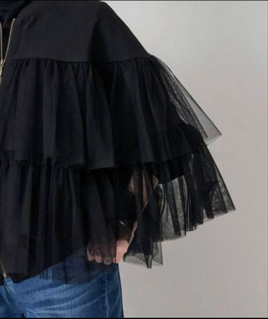 BEARDSLEY ビアズリー チュールMA-1 ブルゾン ブラック 新品未使用