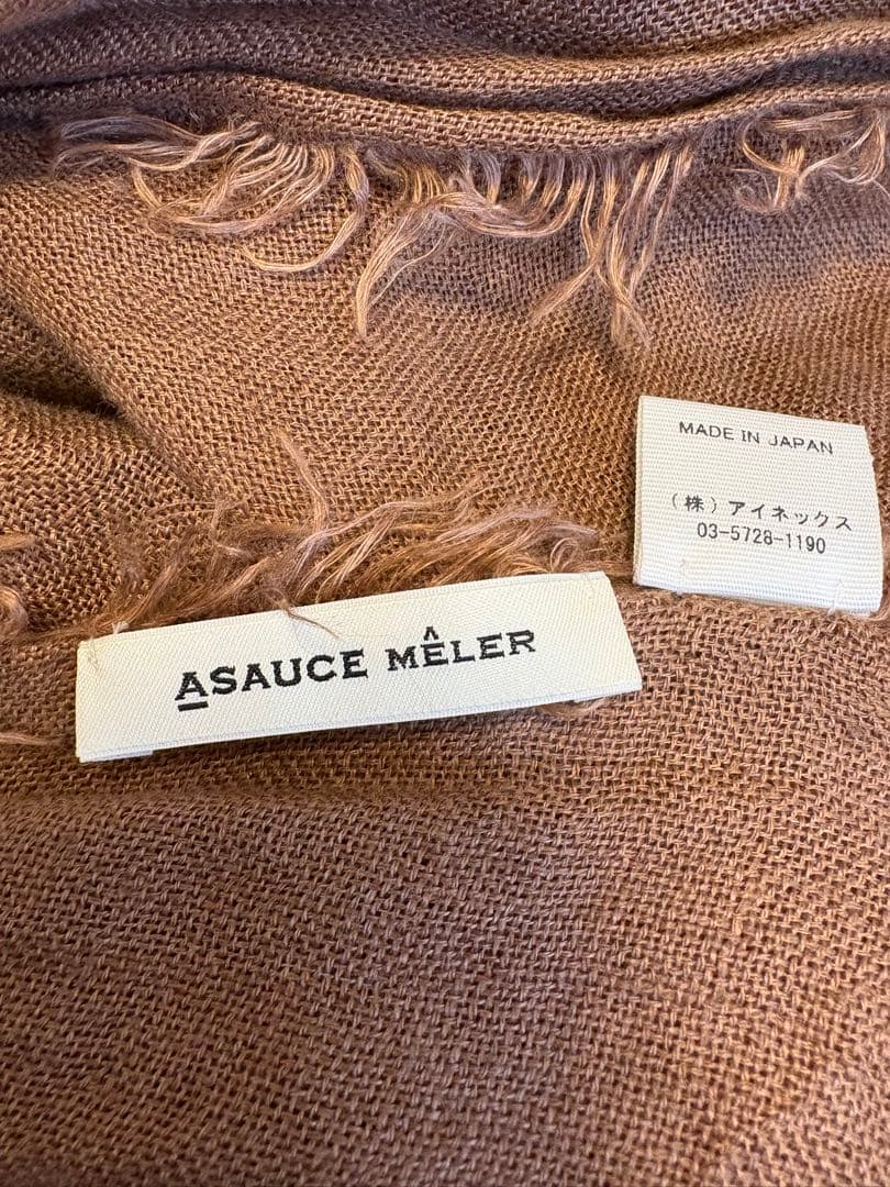 アソースメレ　ASAUCE MELER リネンフリンジストール