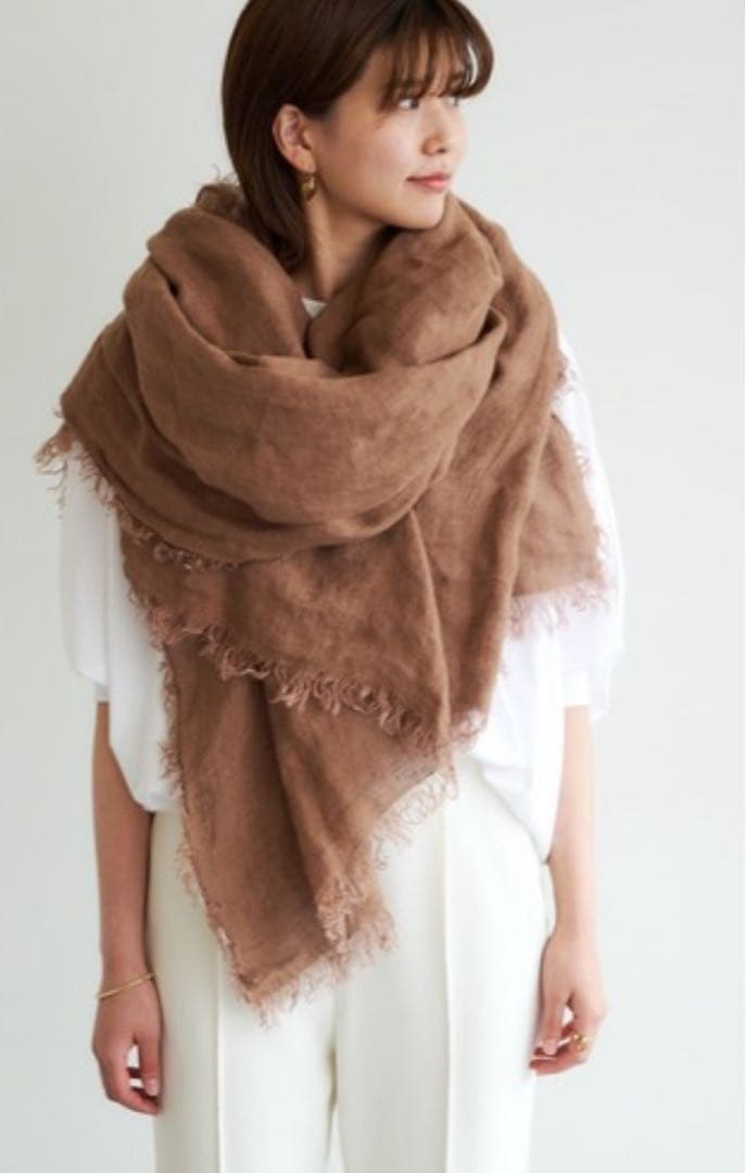 アソースメレ　ASAUCE MELER リネンフリンジストール