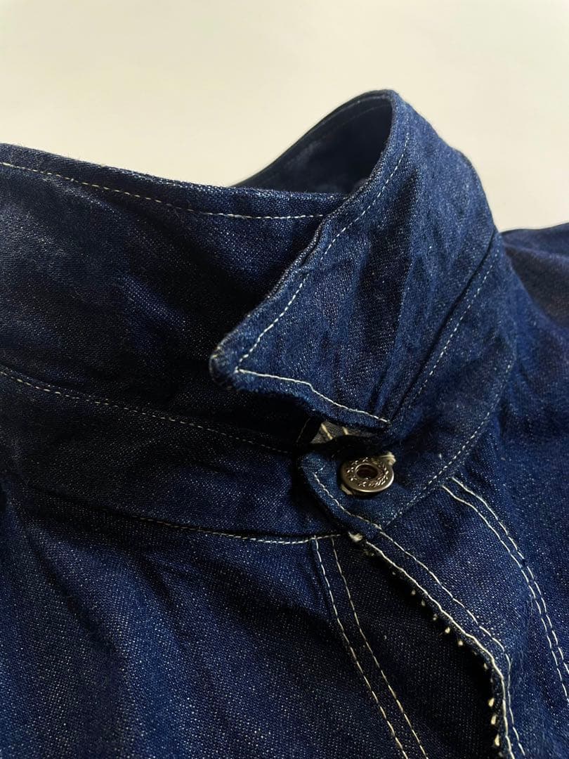 40s WWⅡ デニム カバーオール 大戦 ビッグサイズ ワンウォッシュ