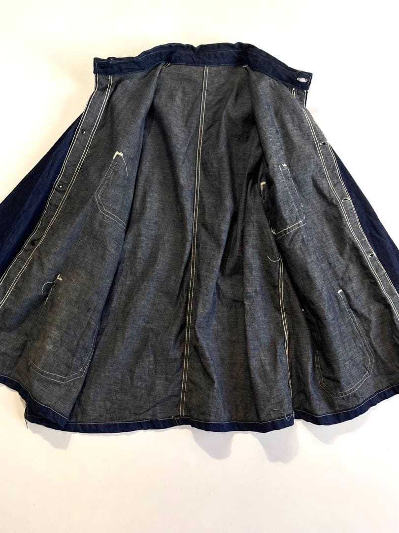 40s WWⅡ デニム カバーオール 大戦 ビッグサイズ ワンウォッシュ