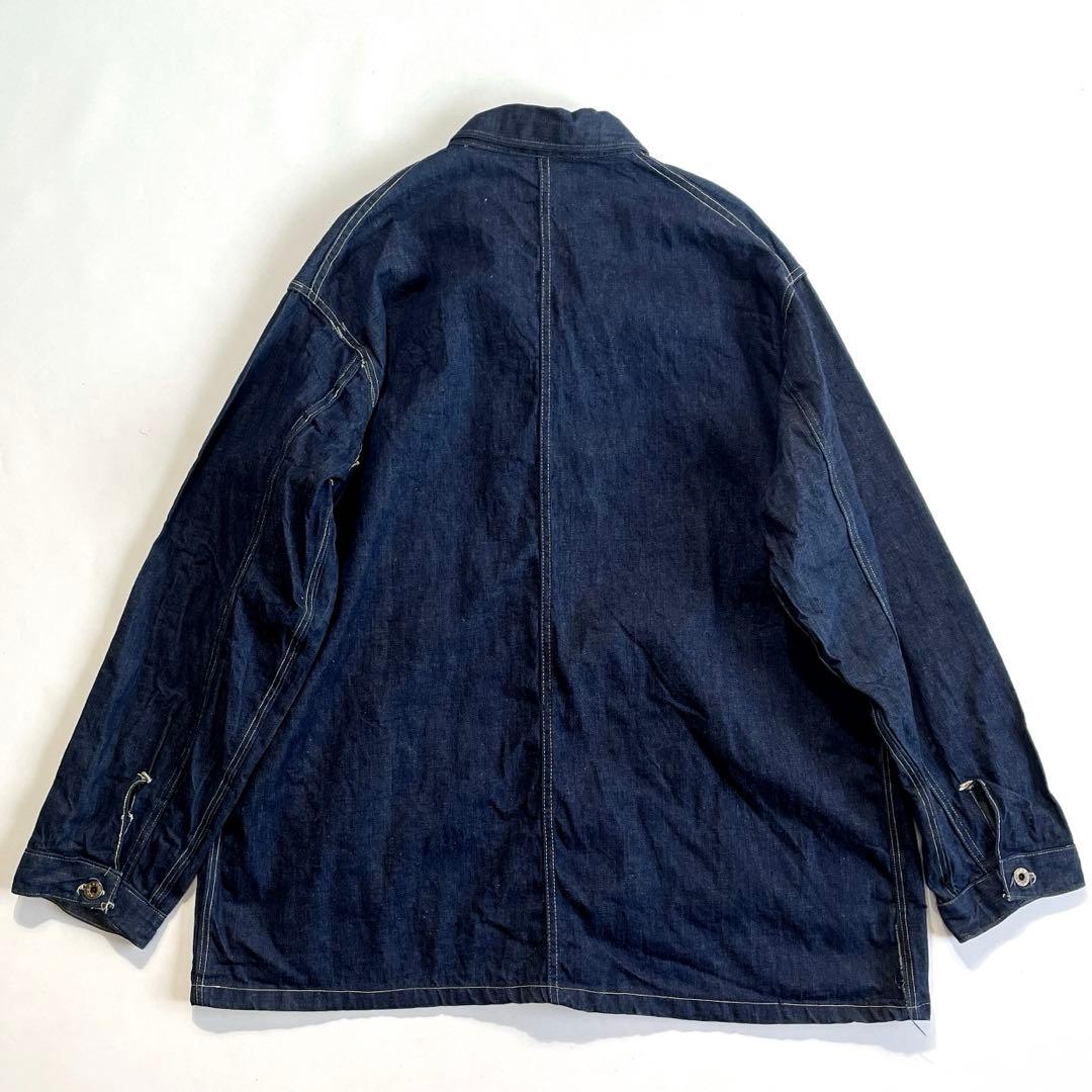 40s WWⅡ デニム カバーオール 大戦 ビッグサイズ ワンウォッシュ