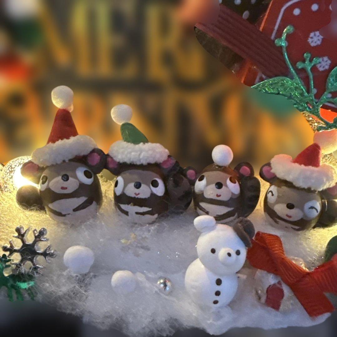 どんぐりアート♡ Xmasタペストリー風リース＆ let's goトレイン♡