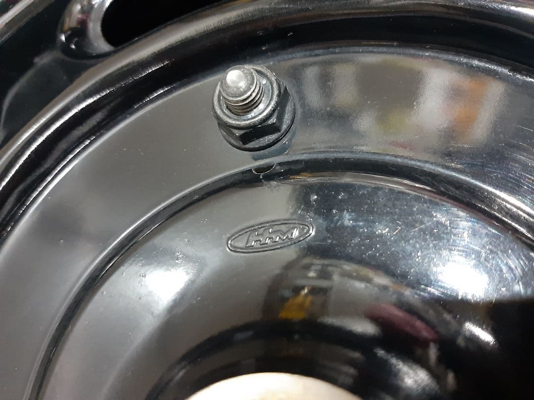 純正　エイプ 50 100 フロントホイール KV7-3 純正黒　12x2.50