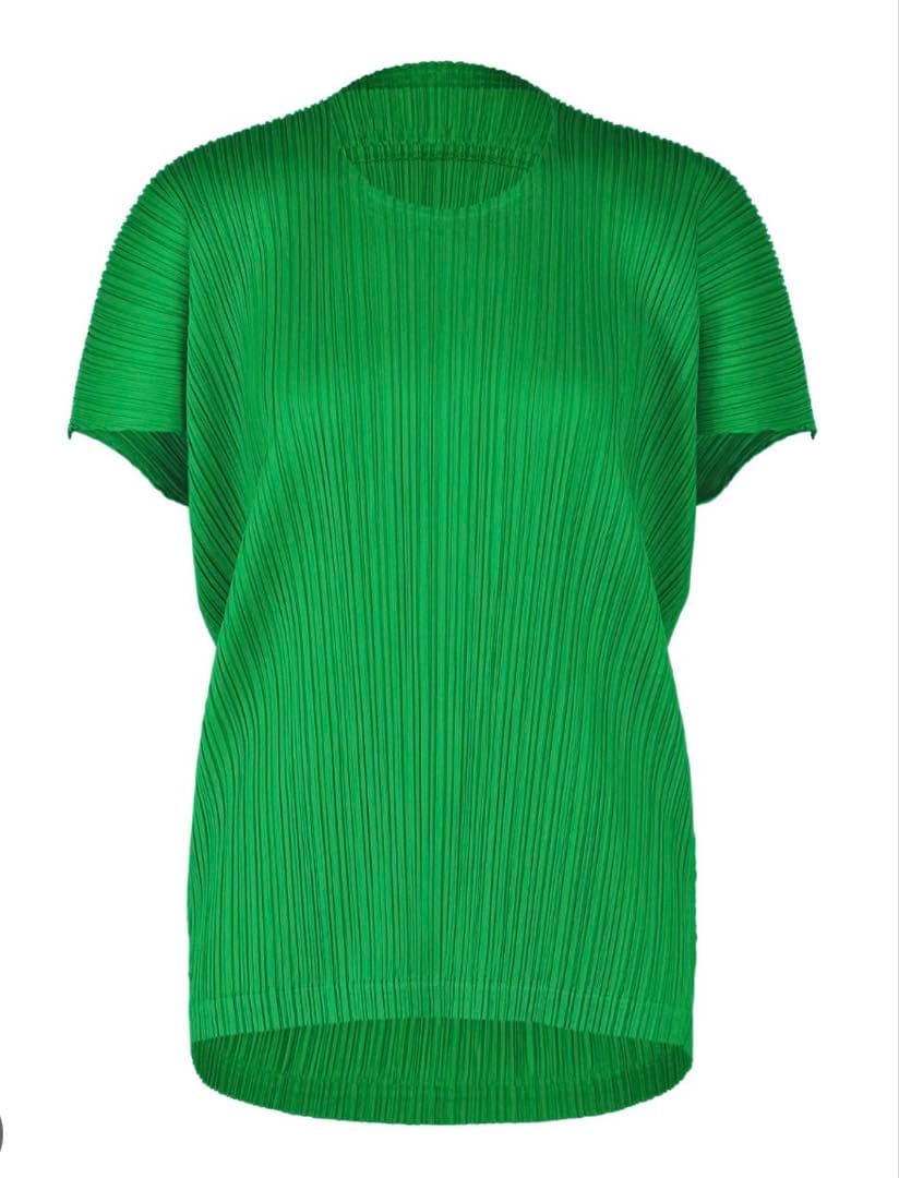PLEATS PLEASE グリーン トップス