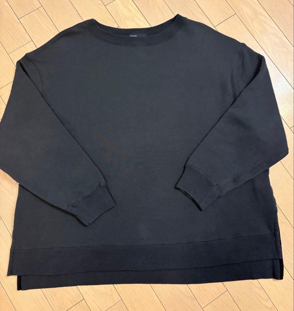 フレームワーク　ボートネックワイドスウェット　スミクロ　FRAMeWORK