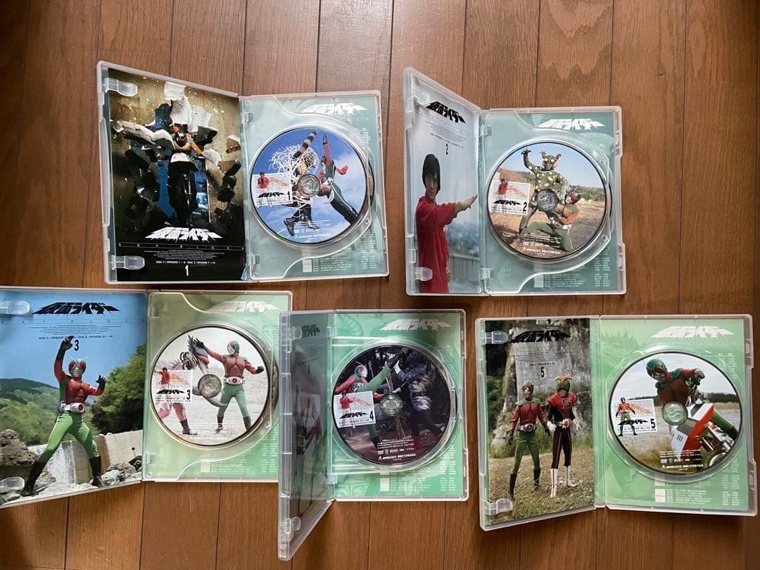仮面ライダー DVD 全5巻セット