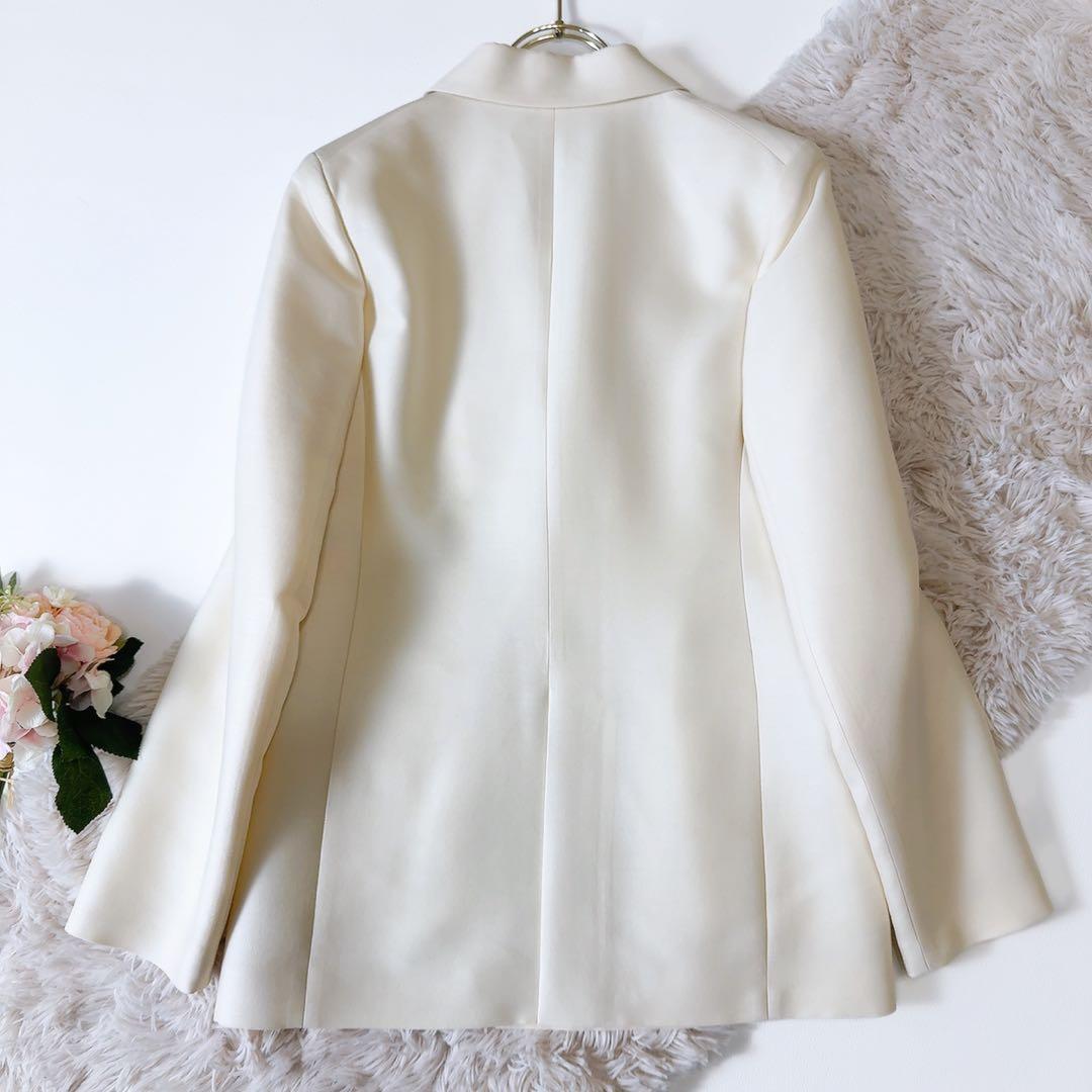 新品タグ付ꕥアナイ ウールシルクダブルテーラードジャケット 上品 日本製 M