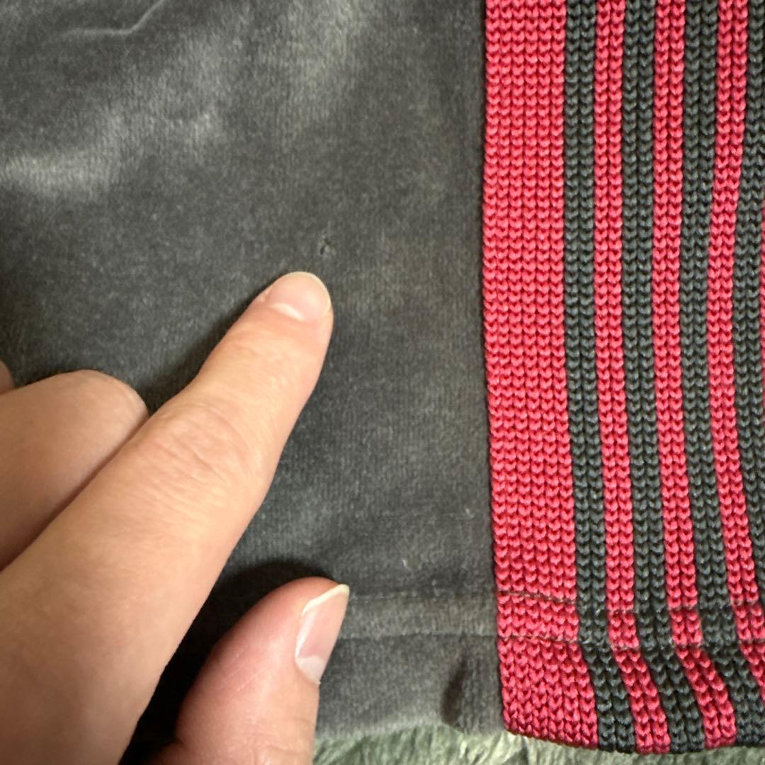 Needles ベロア　トラックパンツ　グレー