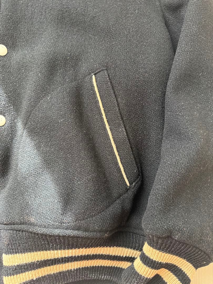 50s - 60s Vintage ウール スタジャン テディジャケット