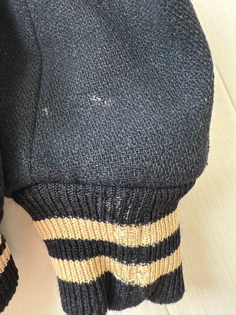 50s - 60s Vintage ウール スタジャン テディジャケット