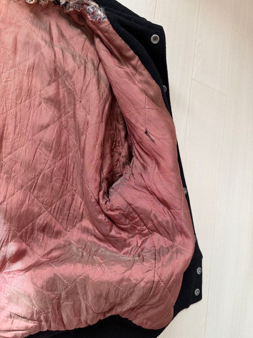 50s - 60s Vintage ウール スタジャン テディジャケット