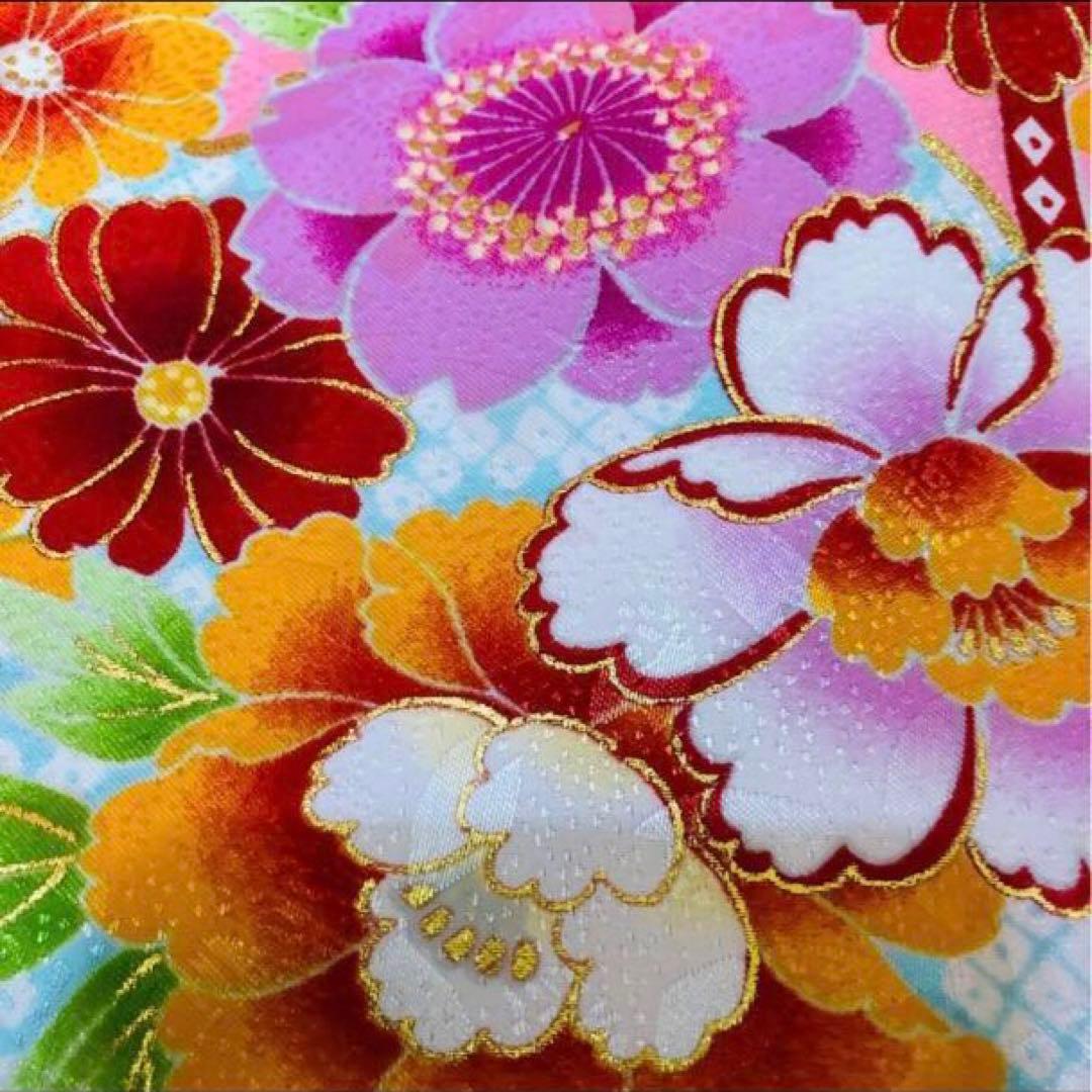 七五三七歳❣️四つ身着物未使用⭐︎ピンク花々金彩煌びやか絢爛⭐︎完全フルセット激可愛い