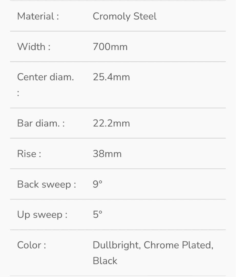 SIMWORKS Mowmow CrMo Bar 700×25.4