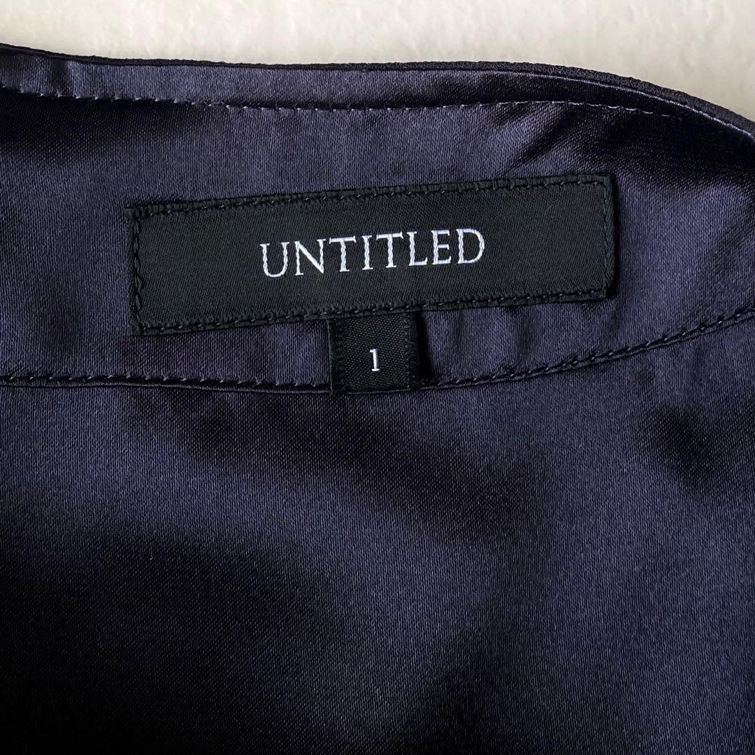 2024.極美品.定価3.3万☆アンタイトル 洗える プリーツワンピース 濃紺