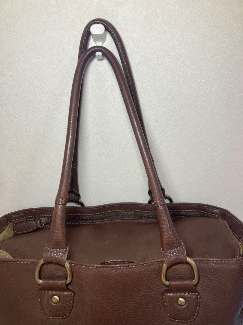 土屋鞄 トーンオイルヌメ ミディアムトートバッグ ダークブラウン