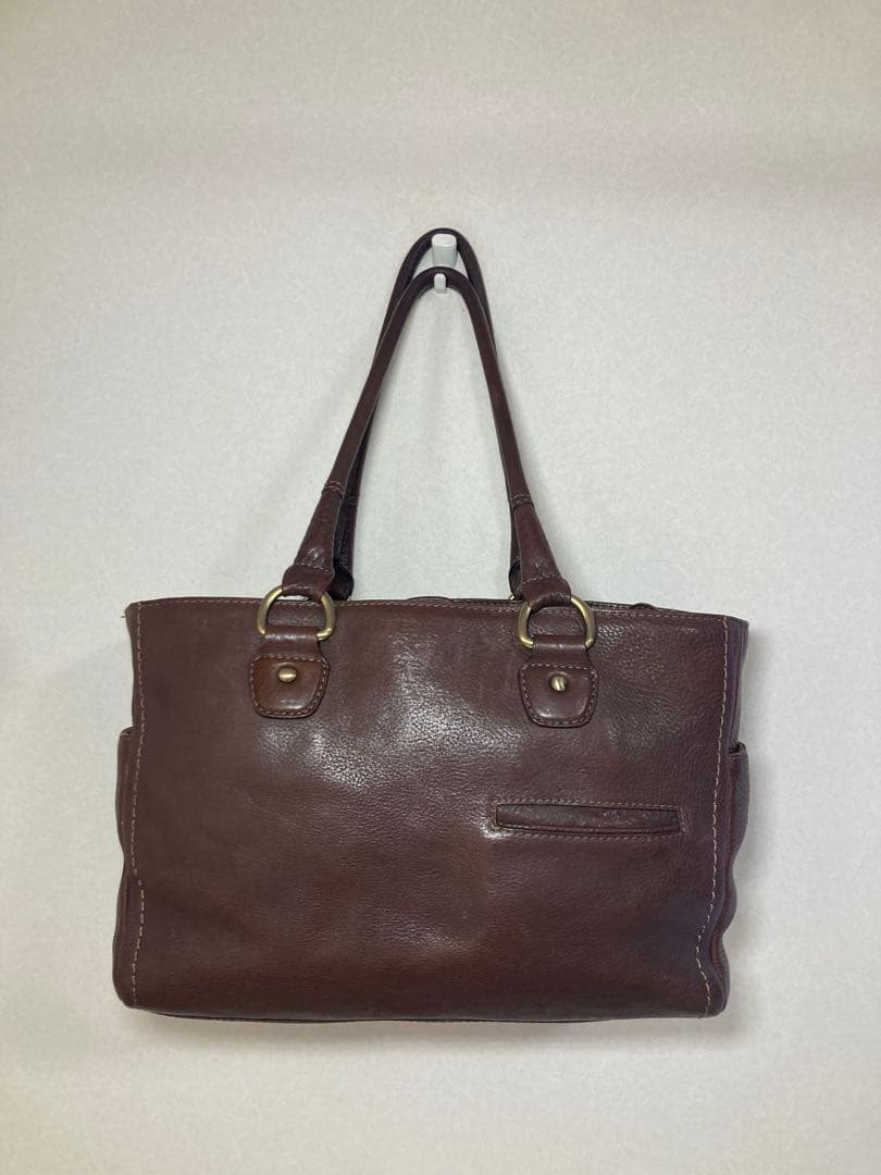 土屋鞄 トーンオイルヌメ ミディアムトートバッグ ダークブラウン