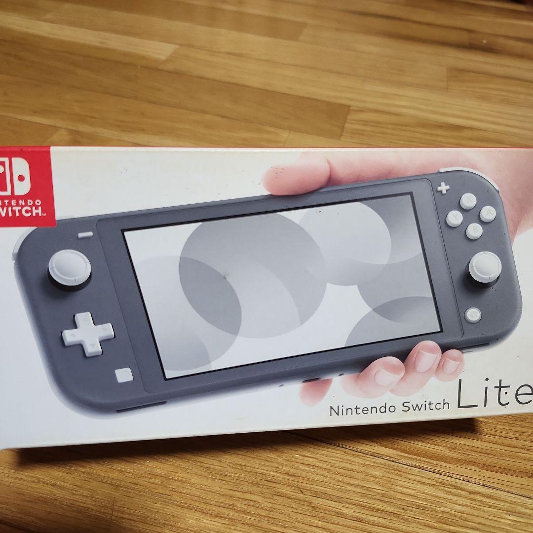 【動作品】ニンテンドー スイッチライト グレー 箱と充電器付き