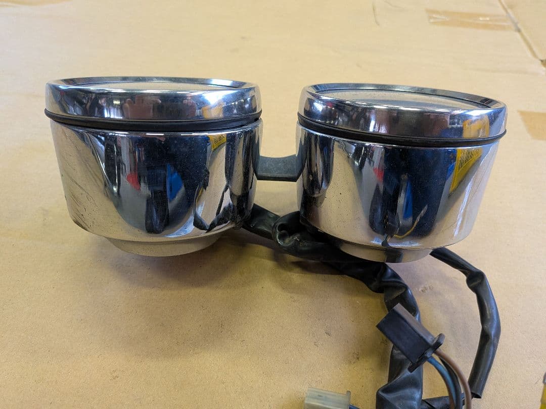 SR400 （1JR）から取外し　純正メーター　スピードメーター　タコメーター