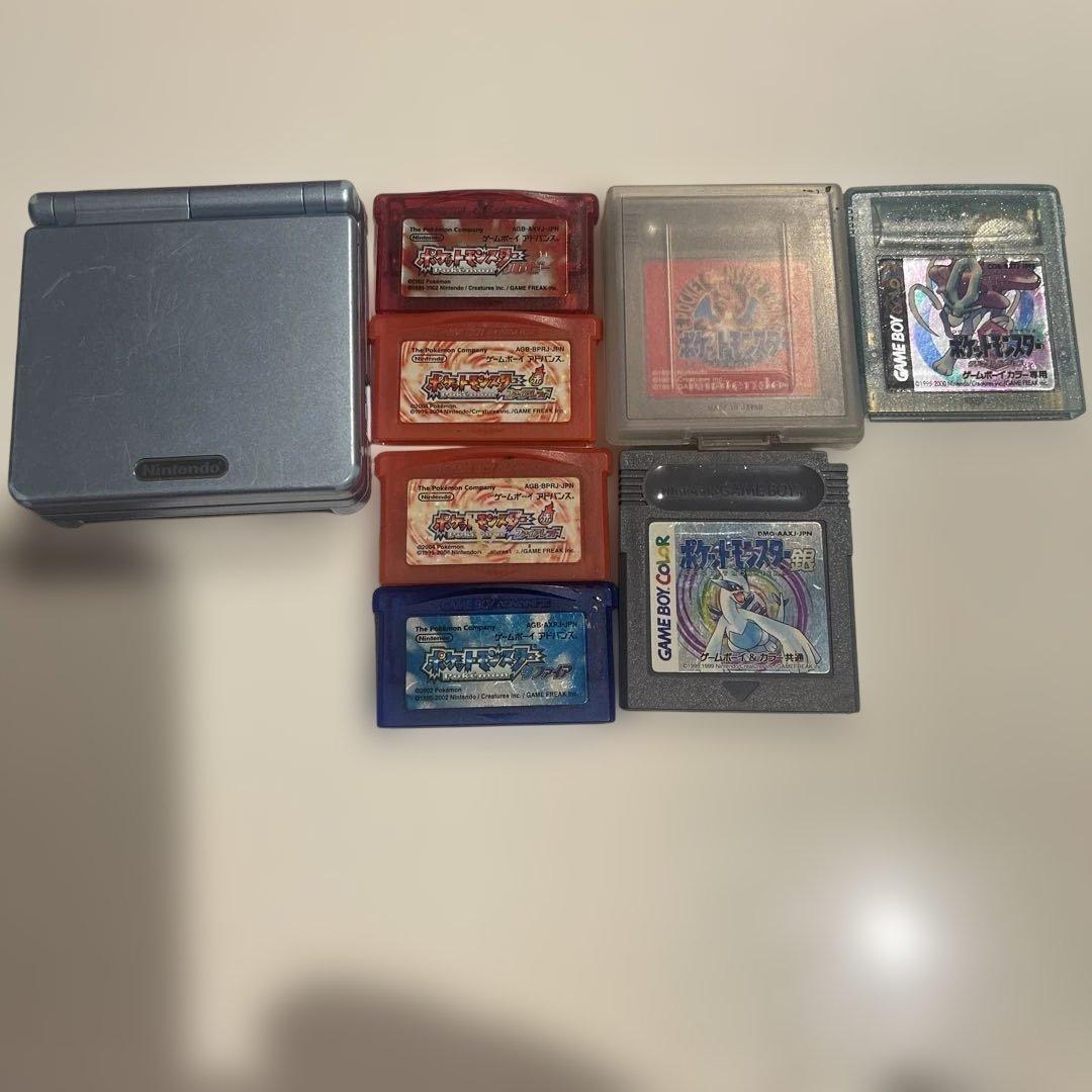 任天堂 ゲームボーイアドバンス SP ブルーとソフトセット