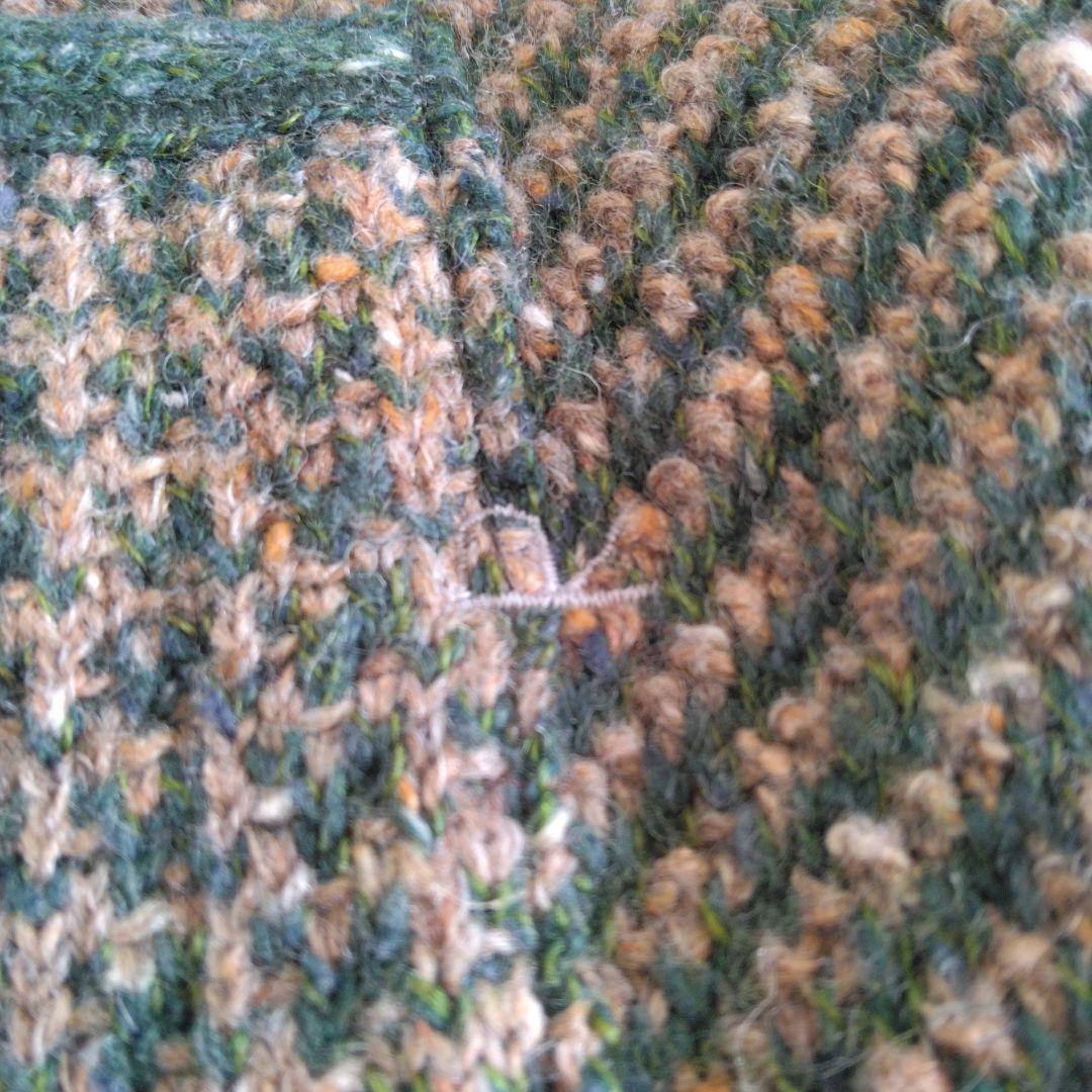 【45R】シェットランドツイードニットチロリアンジャケット　美品