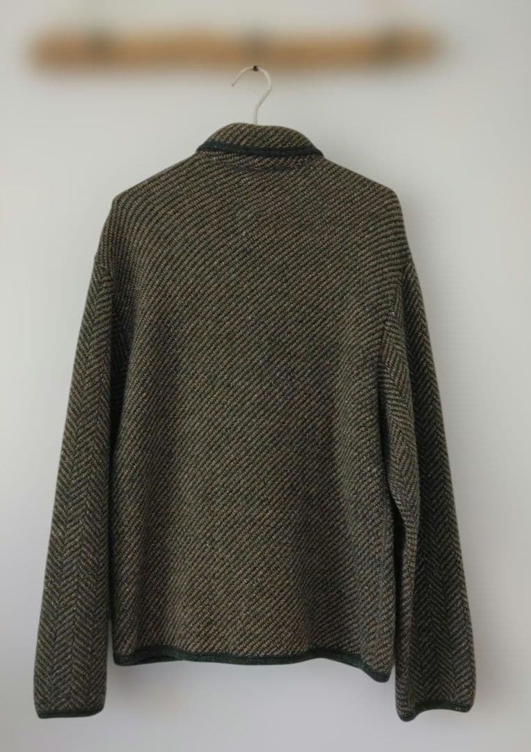 【45R】シェットランドツイードニットチロリアンジャケット　美品