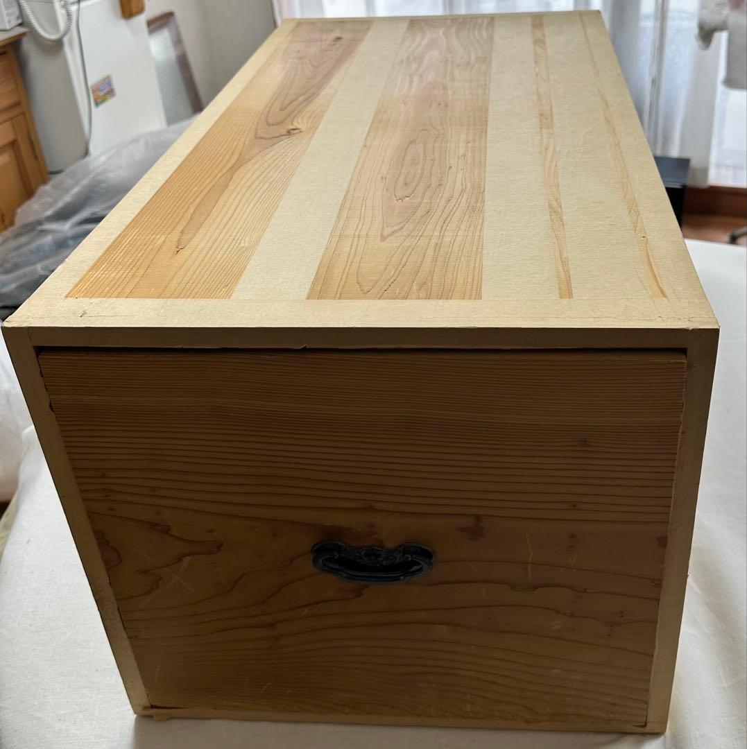 業務用茶箱から転用した頑強な木製収納ケース①