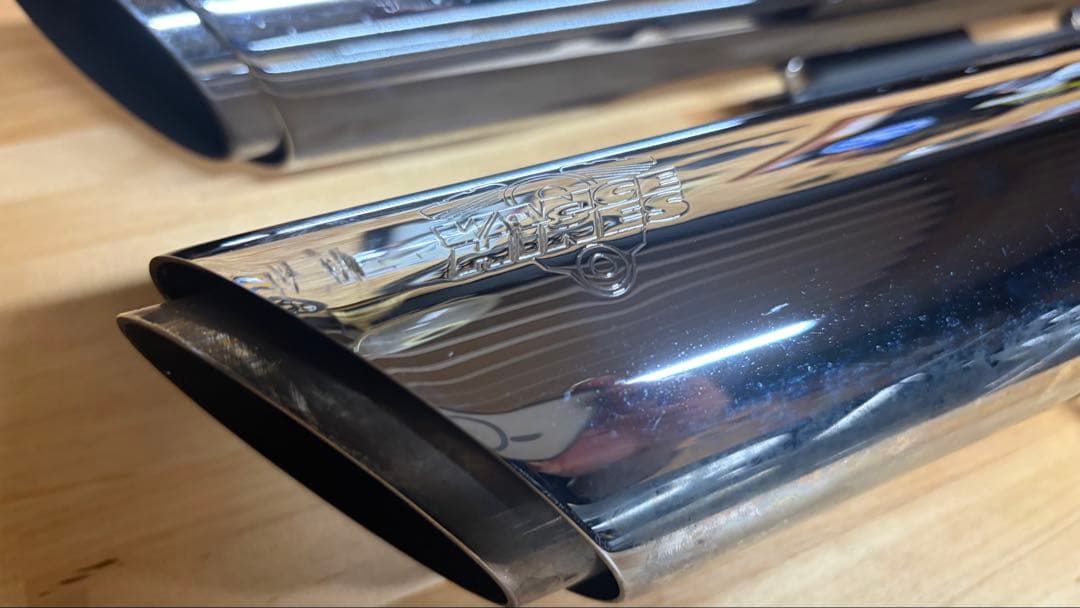 2007～2017 ソフテイル 3インチ・ツインスラッシュ スリップオンマフラー