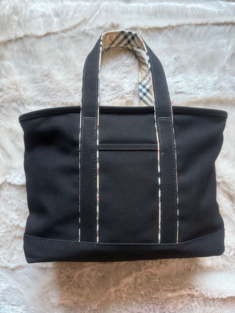 【新品】BURBERRY バーバリートートバッグ黒 ブラックキャンパス
