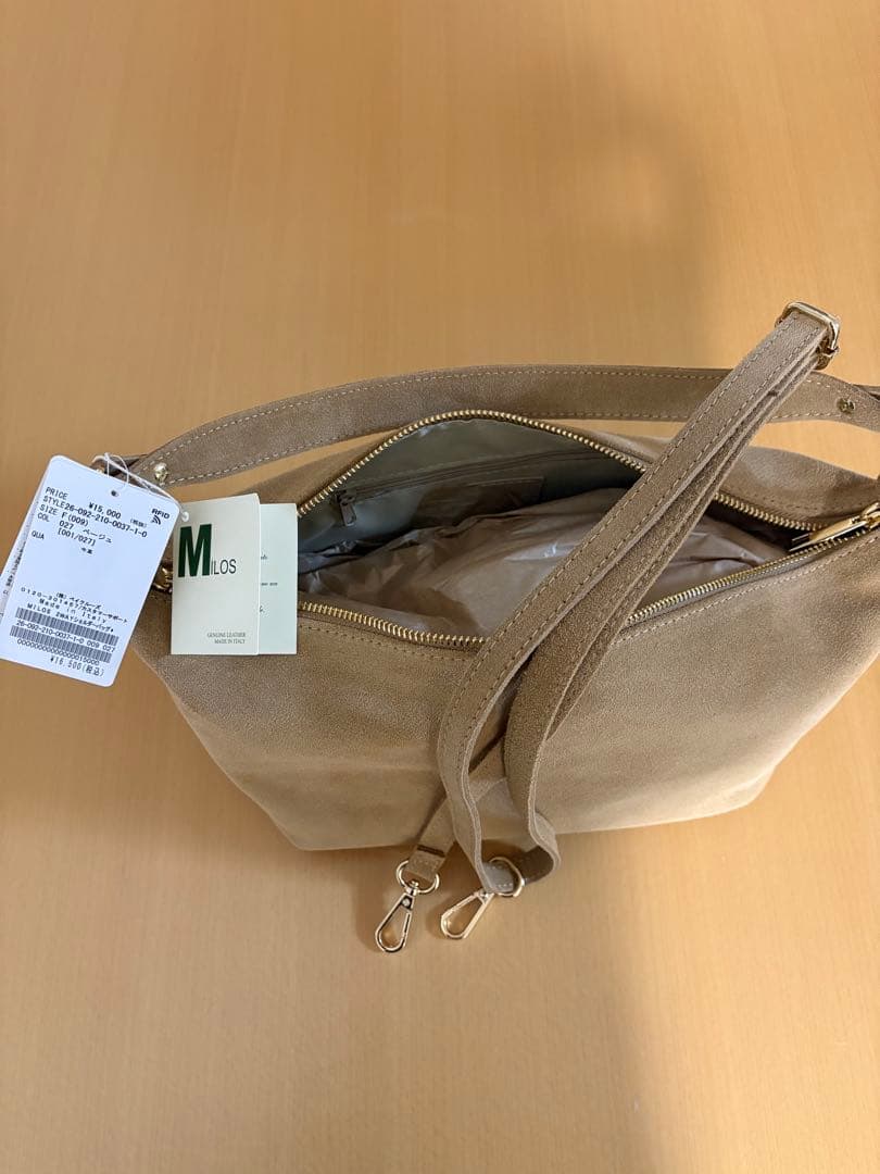 spickandspan スエード ショルダーバッグ