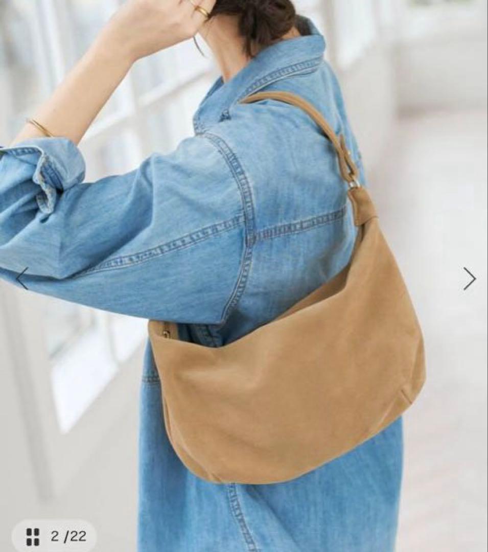 spickandspan スエード ショルダーバッグ