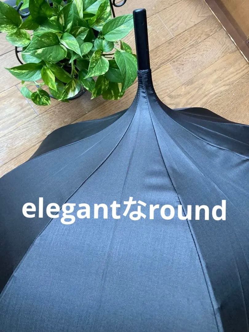 【新品未使用！美品❣️】FOXEY★晴雨兼用 黒　長傘　♡お洒落♡