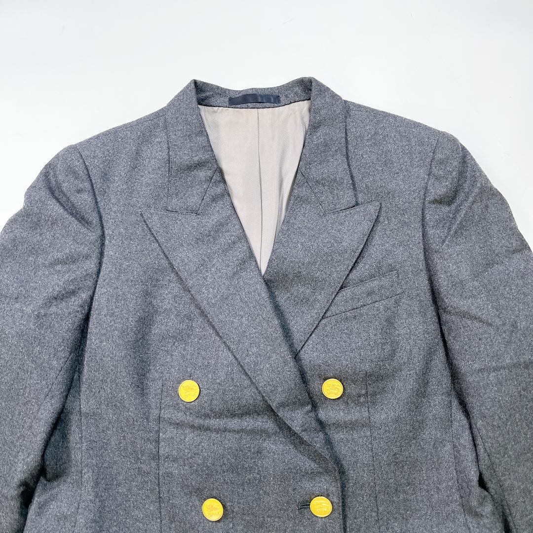 Burberrys 金ボタン ダブル テーラードジャケット 11 M グレー