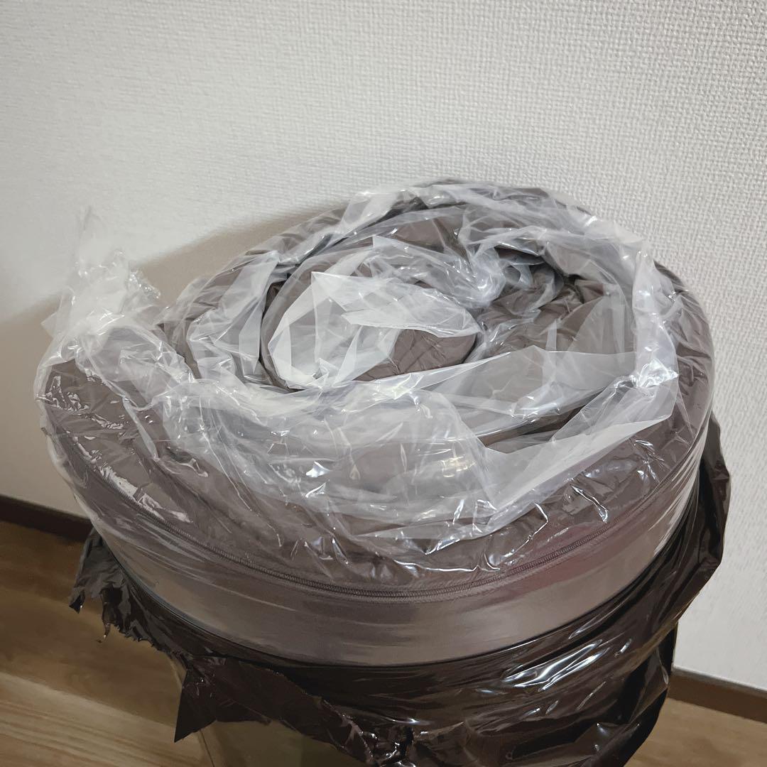 【新品】マットレス ダブルサイズ 3つ折りマットレス 厚さ10cm ブラウン 茶