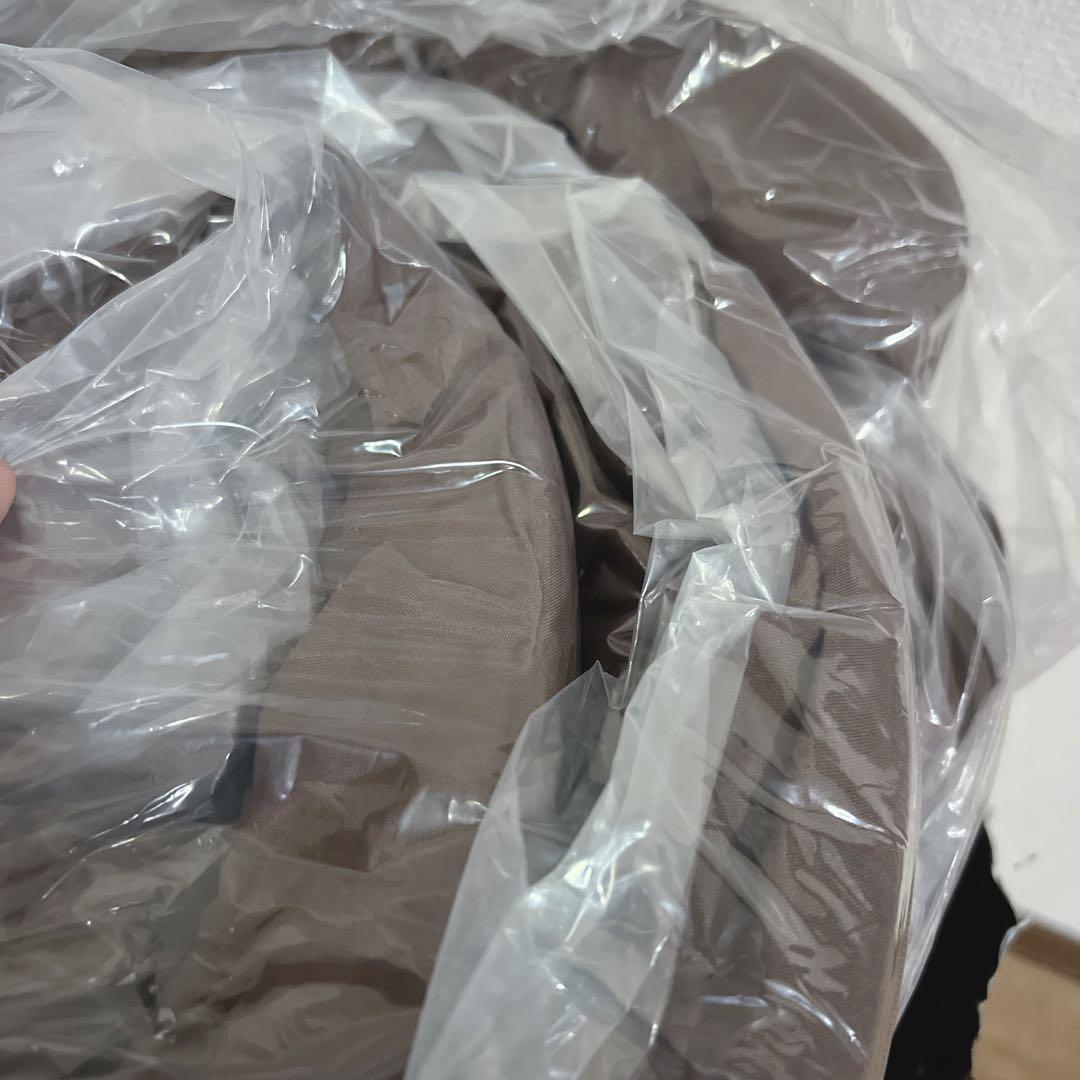 【新品】マットレス ダブルサイズ 3つ折りマットレス 厚さ10cm ブラウン 茶