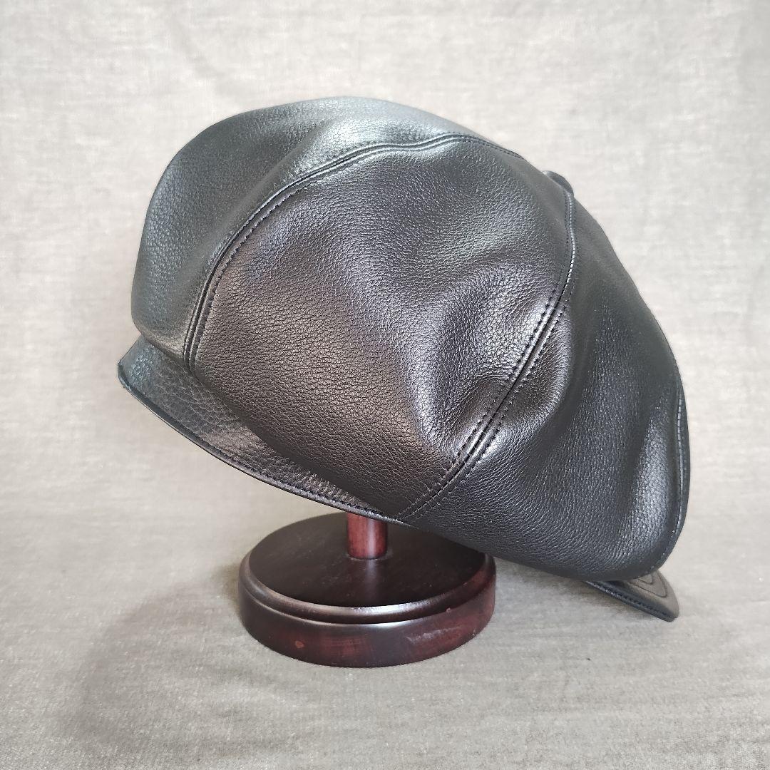 【SALE】牛本革　レザーキャスケット　M〜LLサイズ