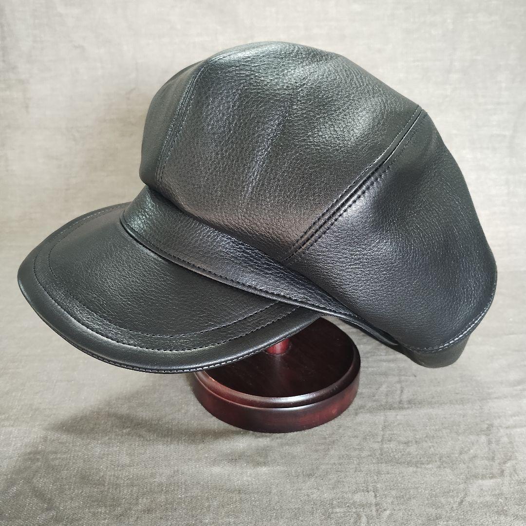 【SALE】牛本革　レザーキャスケット　M〜LLサイズ