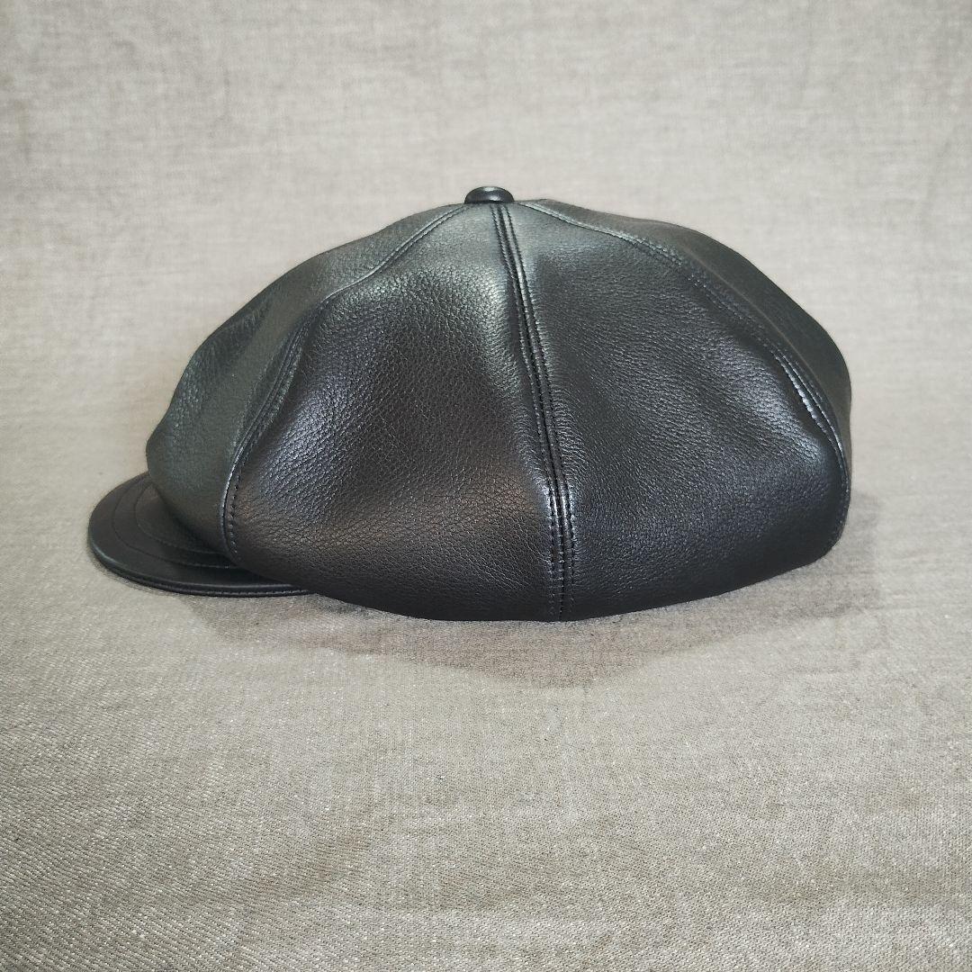 【SALE】牛本革　レザーキャスケット　M〜LLサイズ