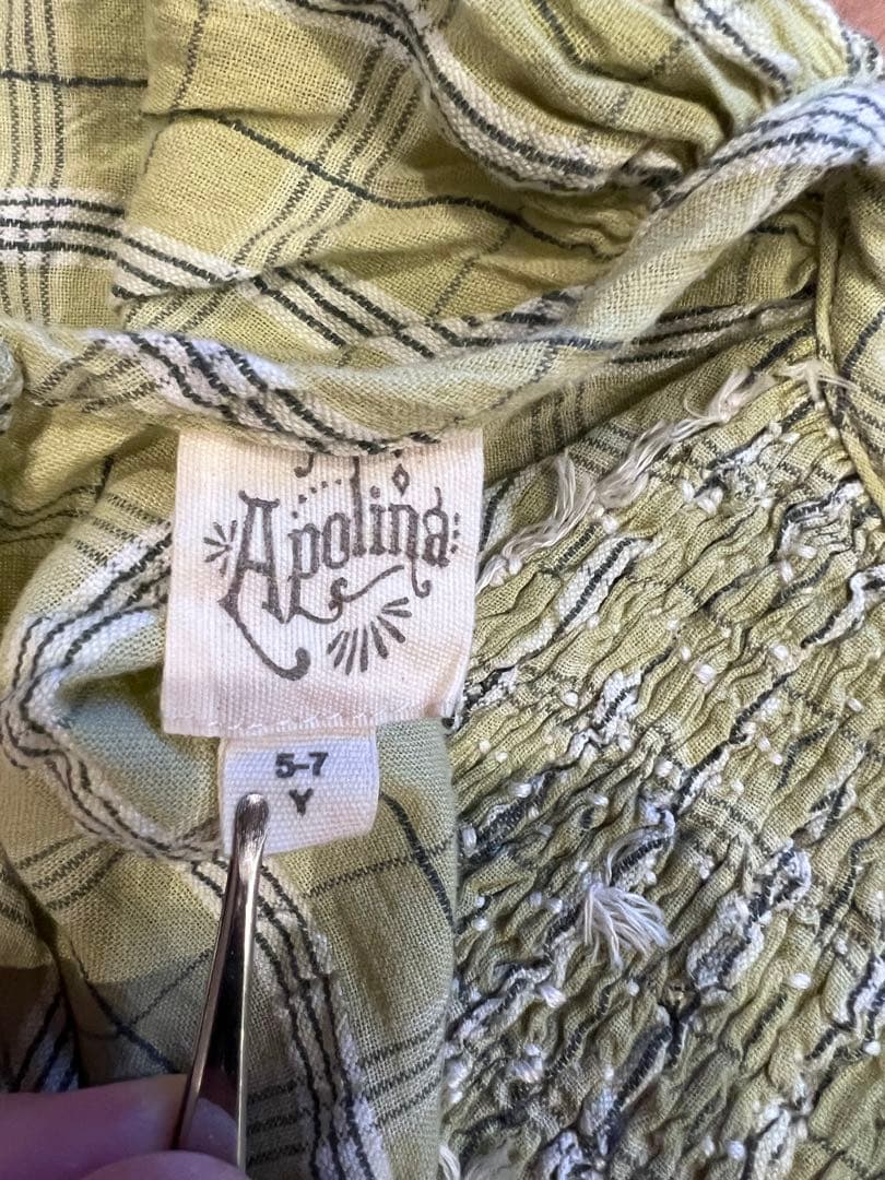 極美品 アポリナ キッズ 5-7 Y apolina kids ワンピース
