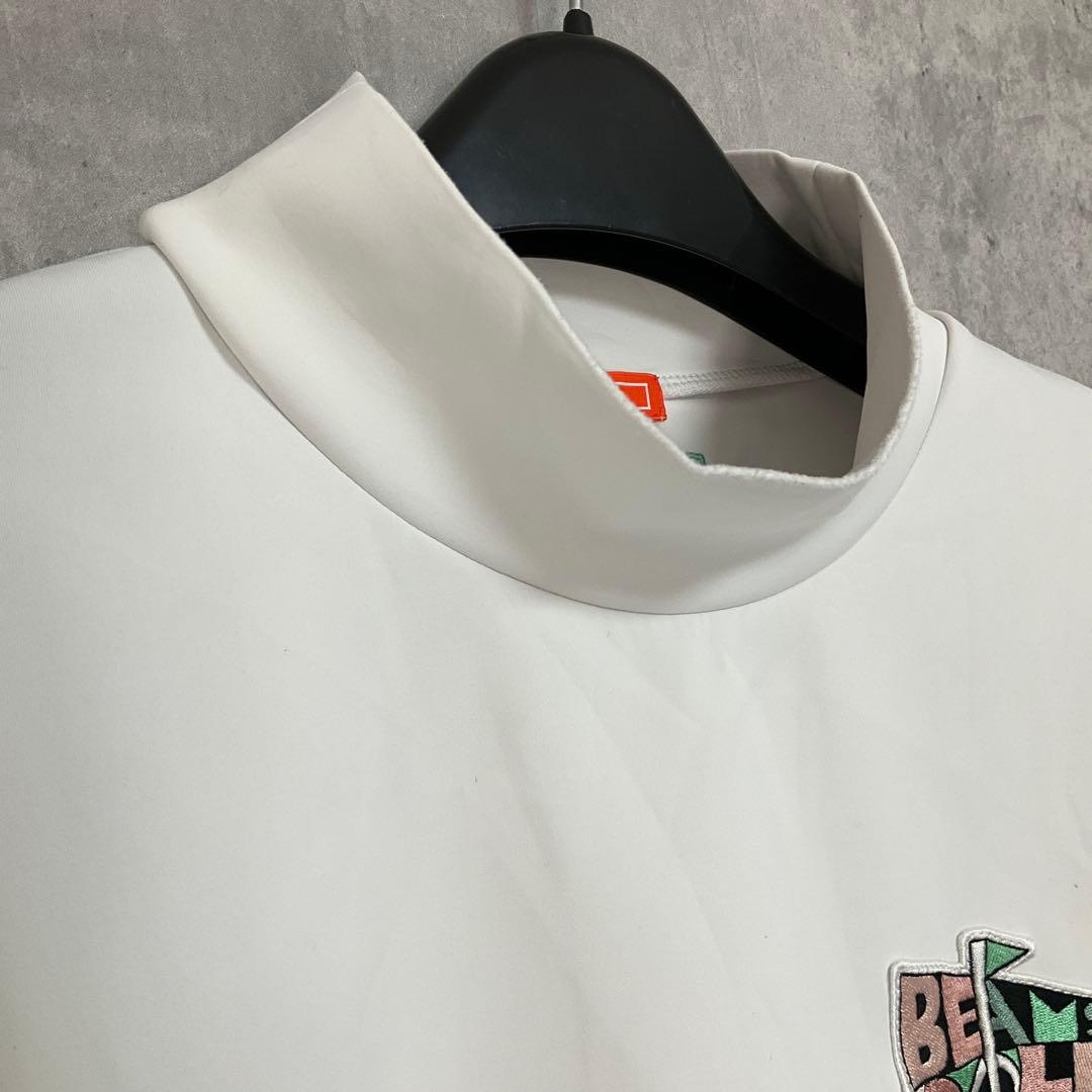 【BEAMS GOLF】　別注 フラッグモックネックシャツ　プルオーバー　ロンT