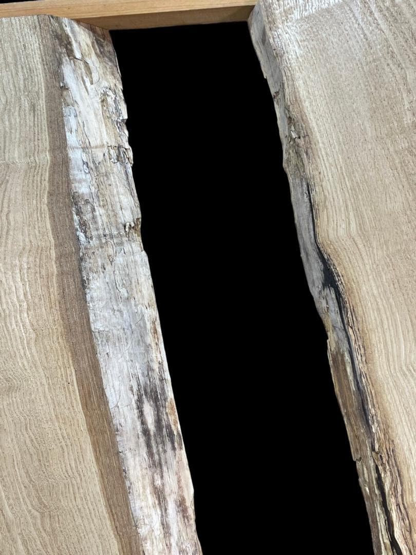 栗　M372-2　一枚板　乾燥材　棚板　カウンター　テーブル　DIY　耳付　天板