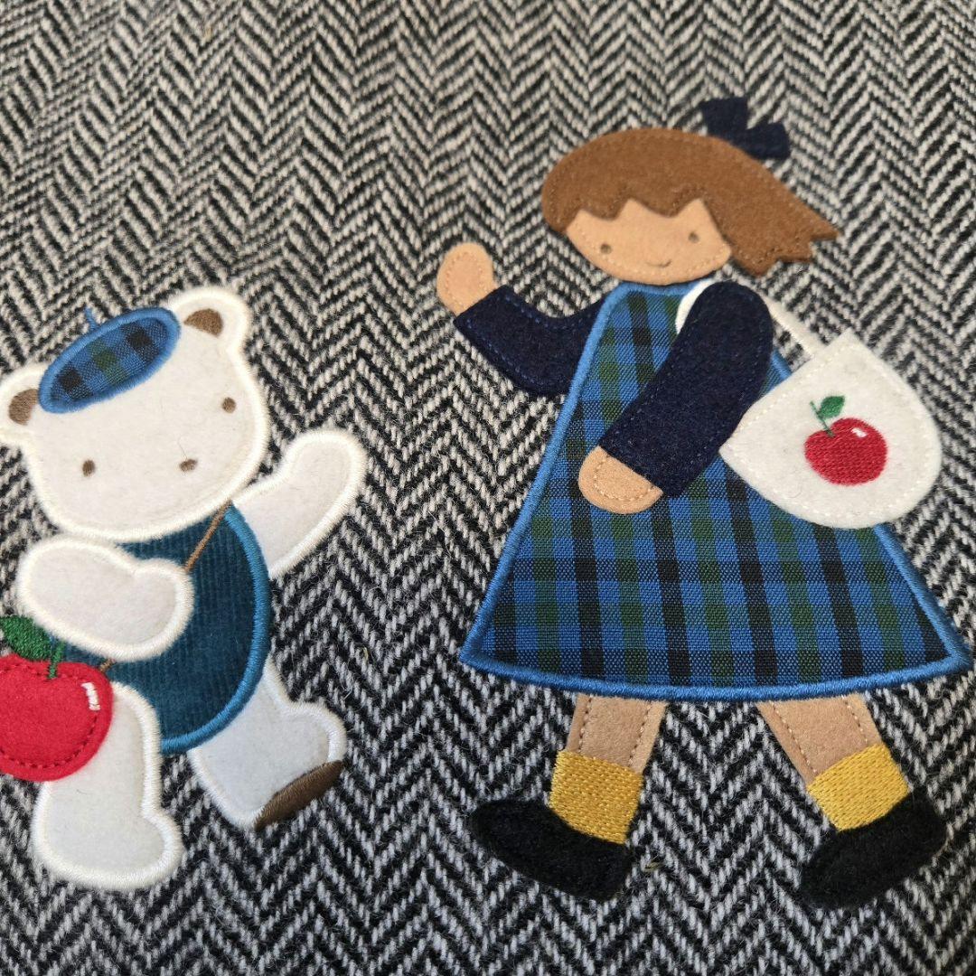 【美品】ファミリアショー　限定　ヘリンボーンバッグ　リンゴポーチ