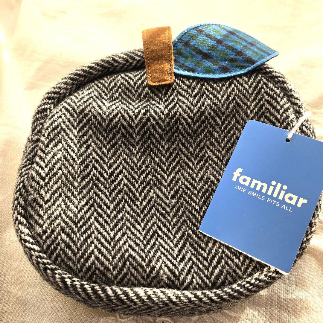 【美品】ファミリアショー　限定　ヘリンボーンバッグ　リンゴポーチ