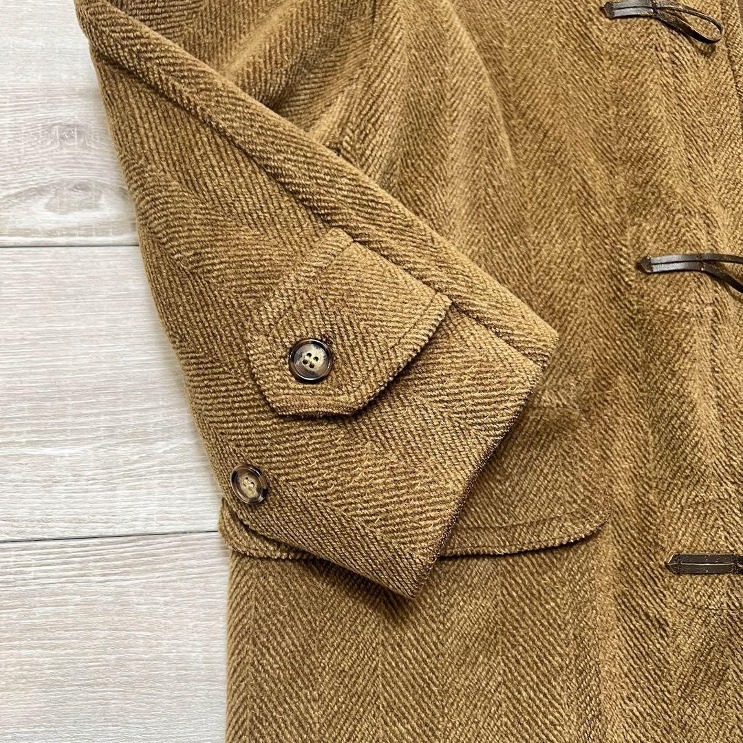 最高級✨グローバーオール ヘリンボーン キングストン ダッフルコート ブラウン