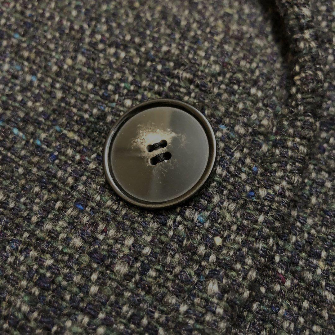 ★美品★ステラマッカートニー ツイードチェスターコート ダブル グレー 36 M