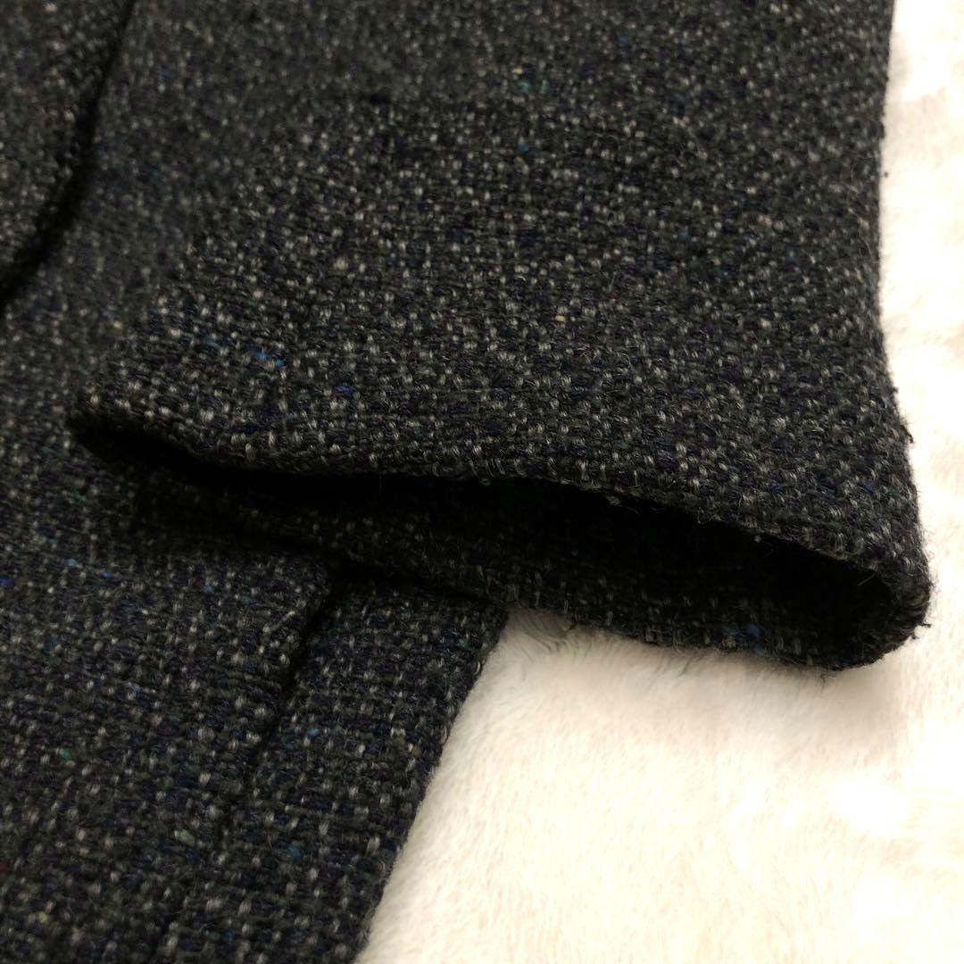 ★美品★ステラマッカートニー ツイードチェスターコート ダブル グレー 36 M