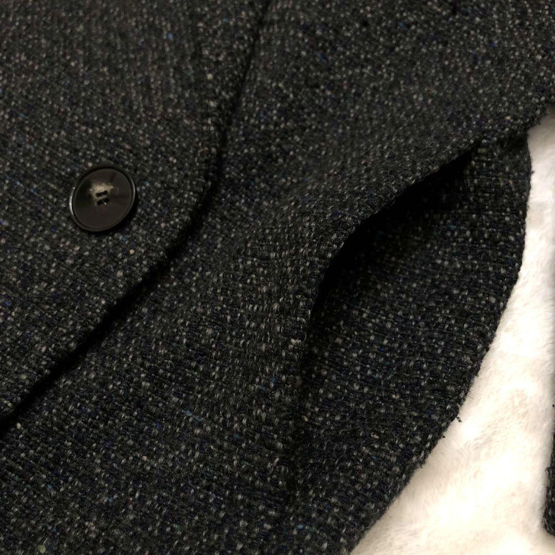 ★美品★ステラマッカートニー ツイードチェスターコート ダブル グレー 36 M