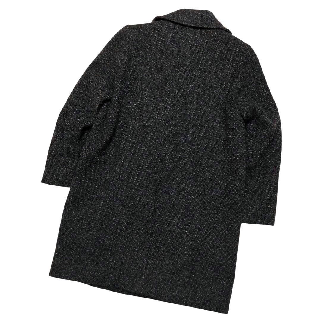 ★美品★ステラマッカートニー ツイードチェスターコート ダブル グレー 36 M